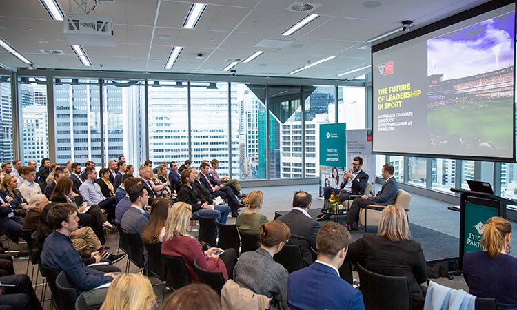 Event: Future of Leadership in Sport - view across room of attendees