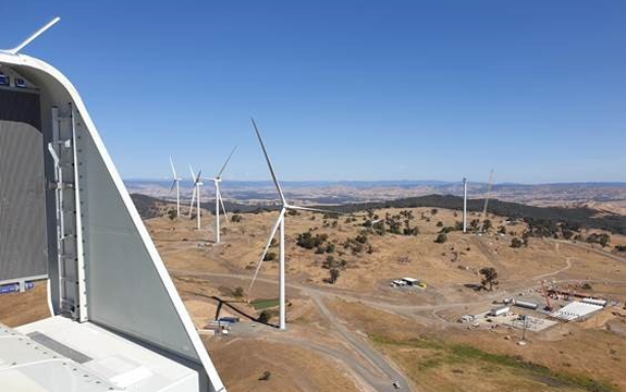 Image of wind mills at Cherry Tree Wind Farm