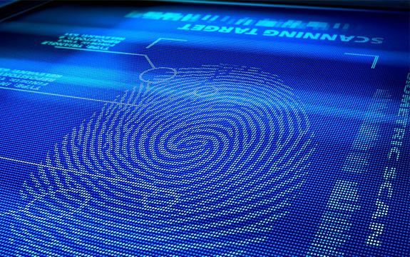A fingerprint scanner.